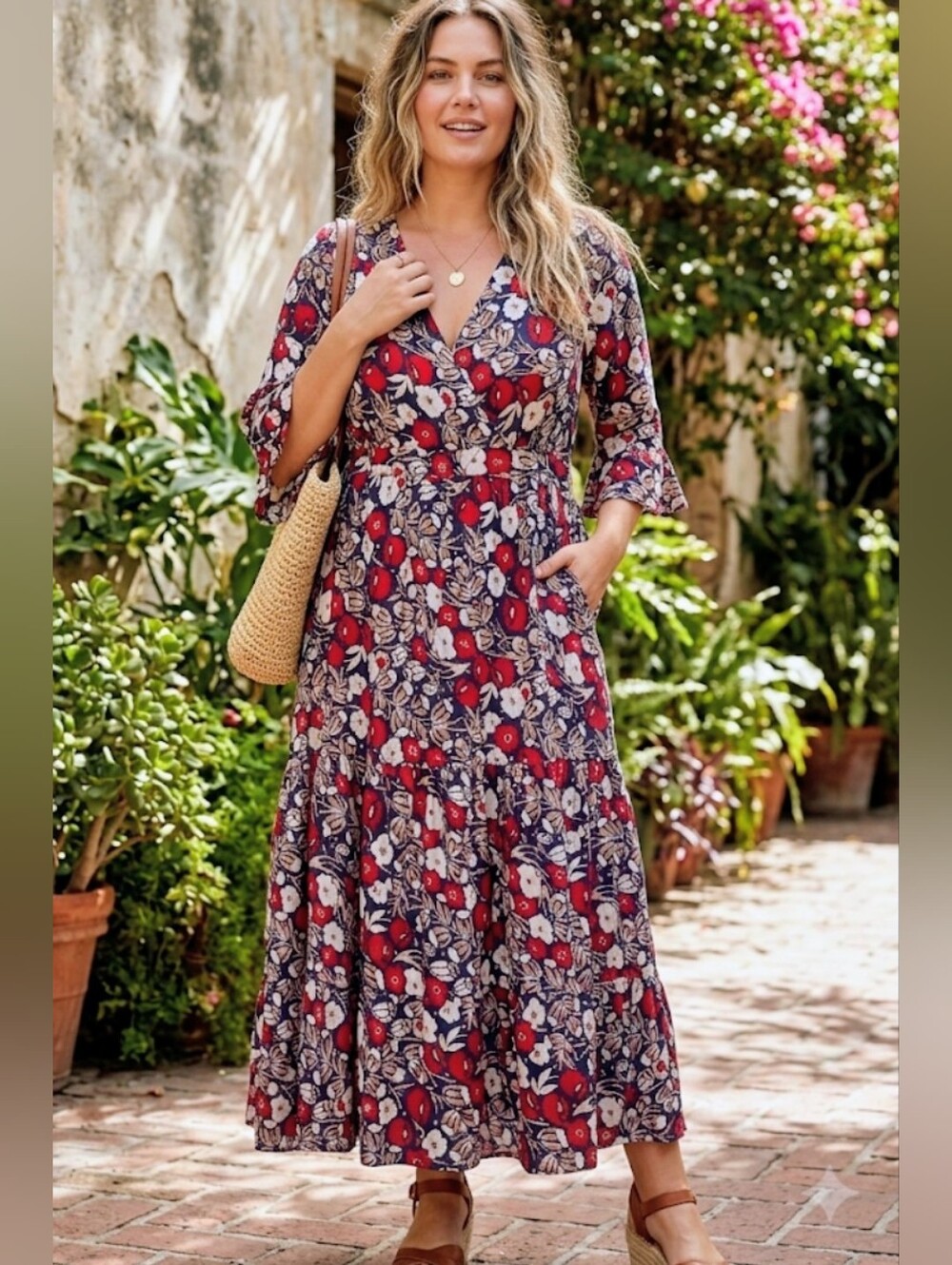 Hayden Los Angeles.. Floral Maxi Dress Size L